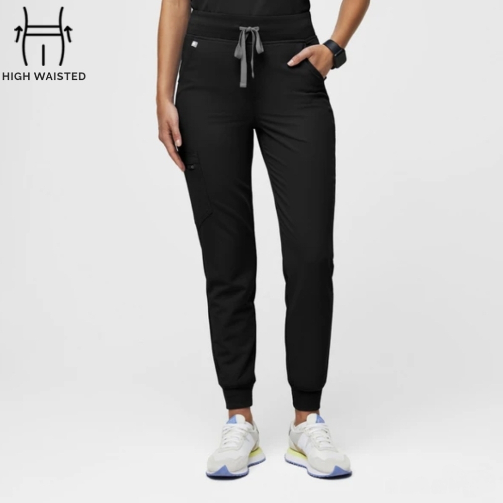 Figs High Waisted Zamora Jogger Scrub Pants (Petite)